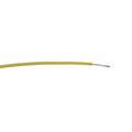 Harbour Industries 18 AWG, UL 1180 Lead Wire, 19 Strand, 200C, 300V, Silver plated copper, PTFE, Yellow, Sold by the FT J4260-4